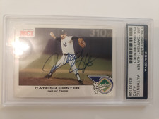 1993 MCI AMBASSADORS OF BASEBALL CATFISH HUNTER AUTHENTIC AUTOGRAPH
