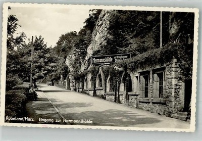 38046572 - 3725 Ruebeland entrance to Hermannshoehle photographer Otto Diederichs