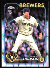 2024 Topps Chrome Update #USC169 Bryan Hudson RayWave Refractors