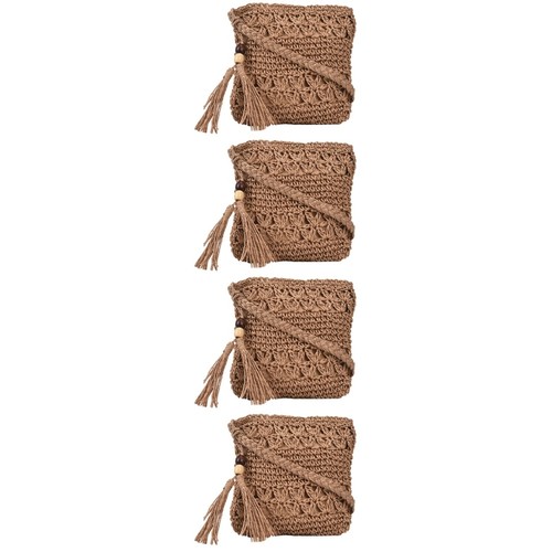 Women Weave Single Shoulder Bag Cross-body Bag Fashion Stylish Tassel Bag - Picture 19 of 20