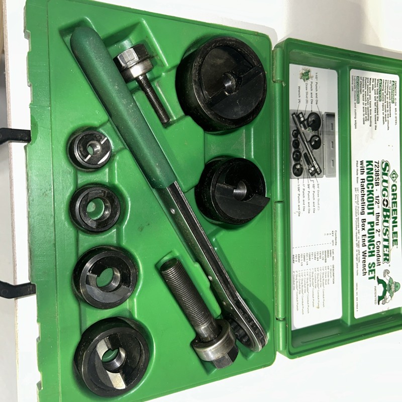 Greenlee 7238SB Manual Punch Driver Set - 15 Piece