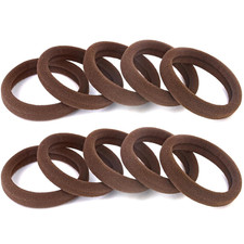 100PCS Brown Hair Ties for Women, Large Ponytail Holders for Thick Hair No Creas