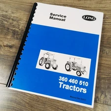 Long 2360 2460 2510 Tractor Service Repair Shop Manual Technical Shop Book