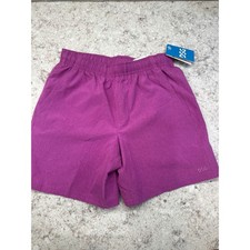 DSG Boys Agility Short Magenta Grape Heather Purple Athletic Shorts Size S 8-9