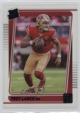 2021 Panini Clearly Donruss Rated Rookie Purple Trey Lance #54 1k0w