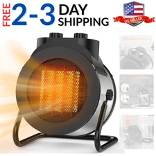 Space Heaters for Indoor Use, 1500W PTC Electric Heater with 90°Adjustable An...