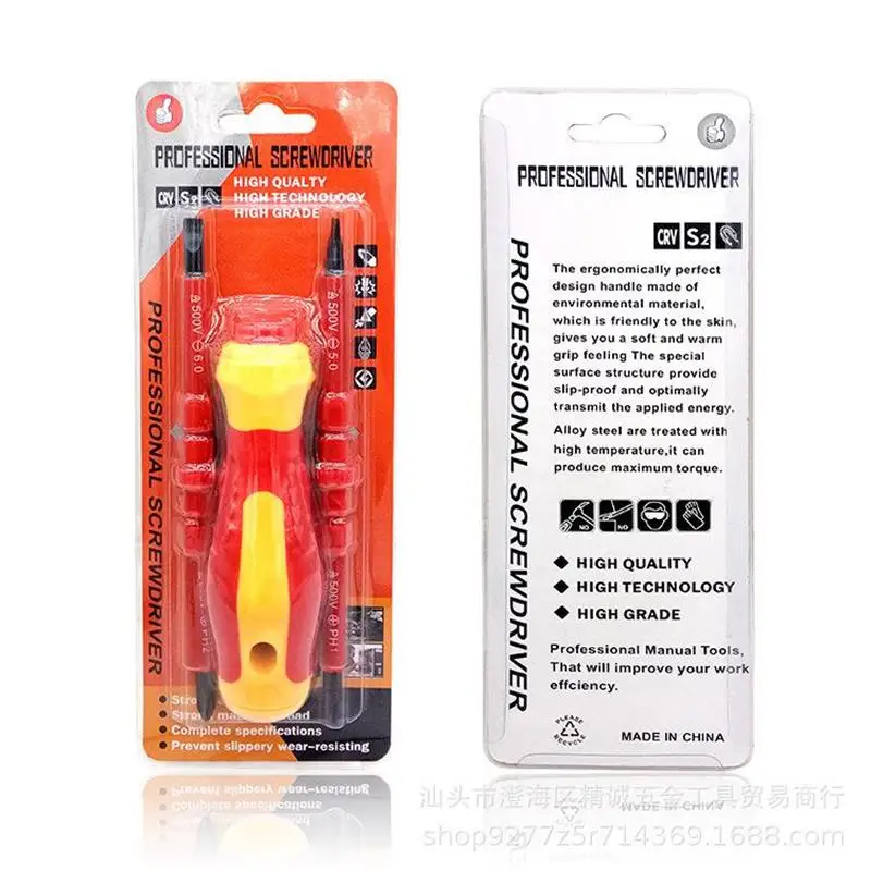 Insulated Screwdriver Set Electricians Phillips Slotted Repair Tool Kit UK