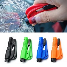 Car Escape Tool Emergency Glass Breaker Seatbelt Cutter Spring Loaded Keychain