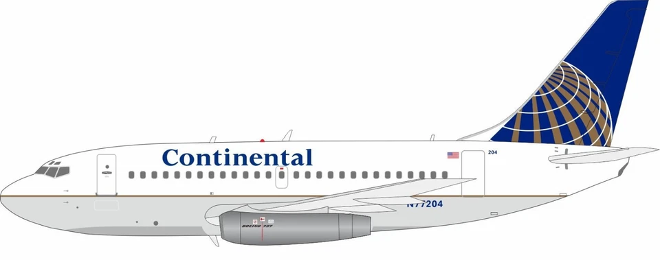 Continental Airlines / Boeing 737-100 / N77204 / IF731CO1125 / 1:200 - Image 3 of 3