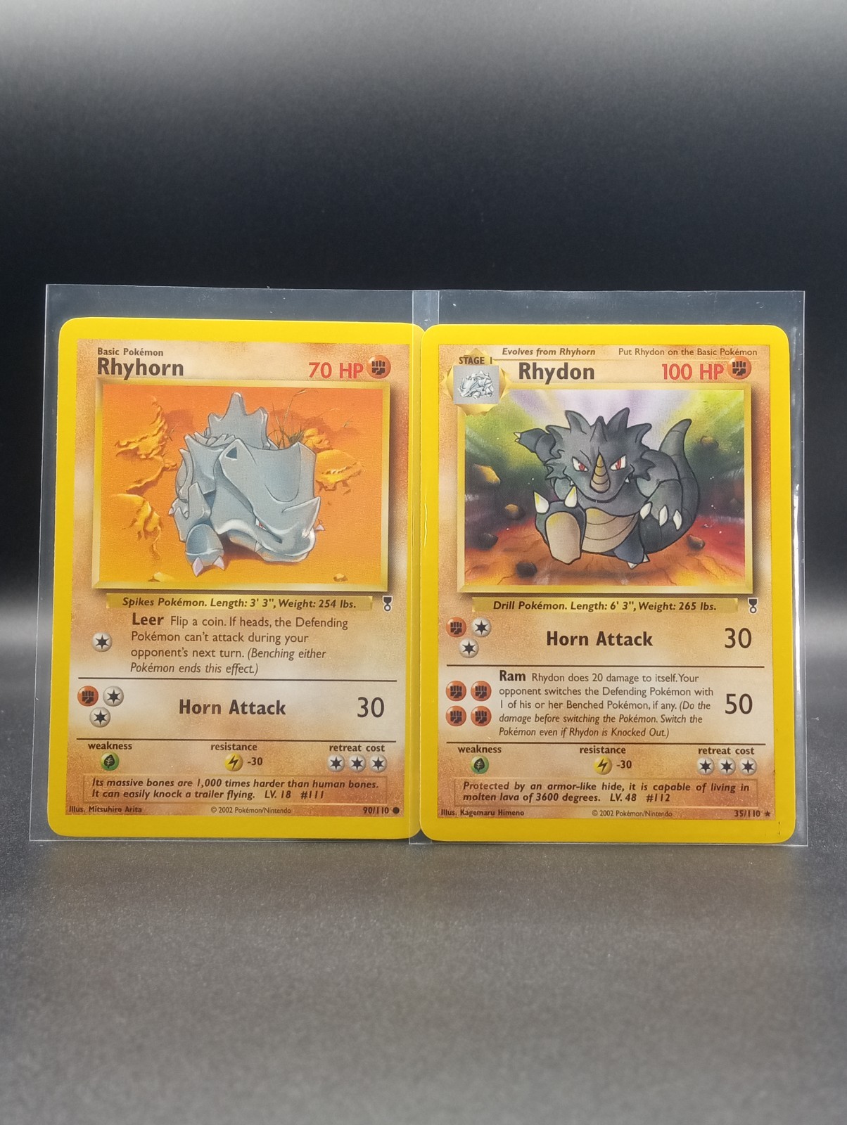 Pokemon ~ Legendary Collection ~ Rhyhorn 90/110, Rhydon 35/110 ~ NM/M