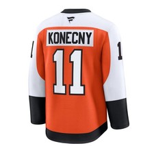 Fanatics Philadelphia Flyers Konecny #11 NHL Hockey Jersey Orange White Black