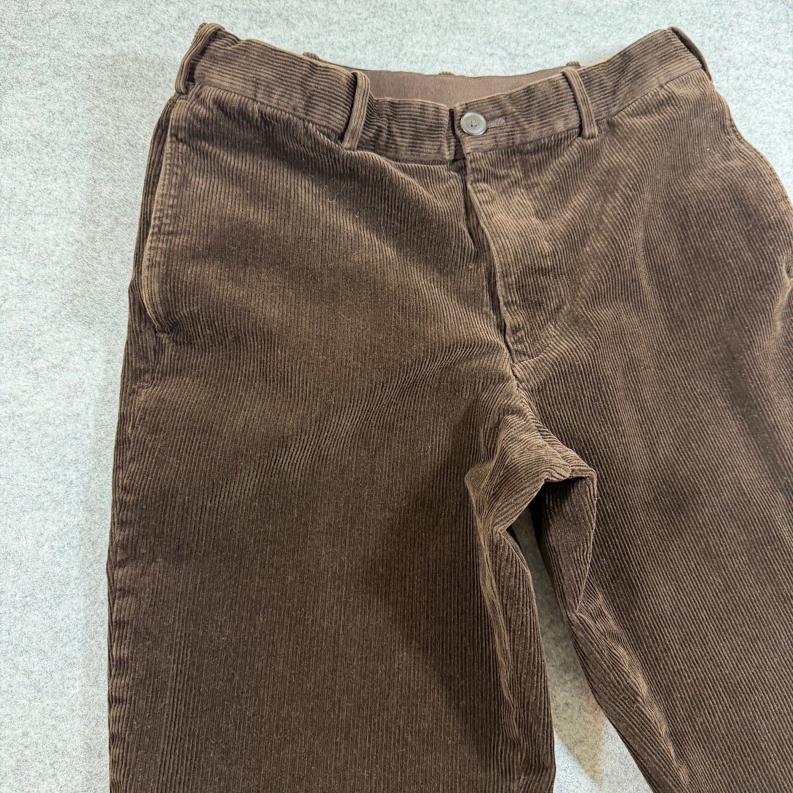 Uniqlo Corduroy Pants Womens S Brown Straight Fit Cotton Trousers Casual Preppy thumbnail 13