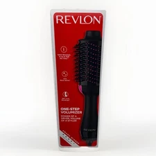 Revlon One-Step Volumizer Hair Dryer Hot Air Oval Brush, Black & Pink, RVDR5222