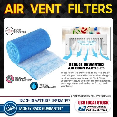 Home Air Vent Filter Pad Absorb Dust Harmful Particles HVAC Floor Vent Filter