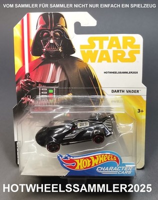 HOT WHEELS STAR WARS CHARACTER CARS ''DARTH VADER'' WEISS GELBE KARTE NEU!