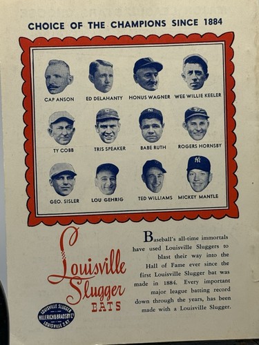 Daguerreotypes Of Great Stars Of Baseball 1958