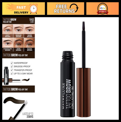 Long-Lasting Brow Tint Gel, Dark Brown, Waterproof Eyebrow Makeup, 4.9ml