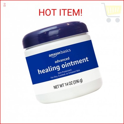 Amazon Basics Healing Ointment & Skin Protectant for Dry & Cracked Skin, Chapped