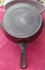 Wagner #6 Cast Iron Skillet w/ Heat Ring Arc and Straight Sidney O Logo Dbl Pour