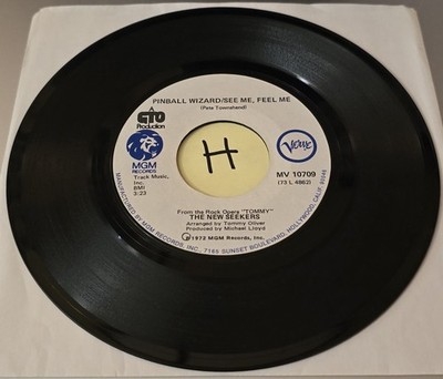 The New Seekers: Pinball Wizard/See Me, Feel Me/Come Softly To Me - Verve 45 VG+