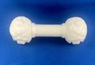 VTG Westmoreland Milk Glass Dumbbell Knife Rest Pressed Glass 4" Floral Pattern