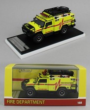 1:64 *MK MINIATURES* Yellow HUMMER H2 FIRE AMBULANCE Rescue APA XPO Ed NIB