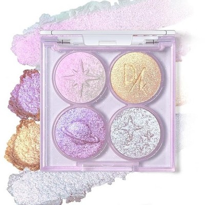 Holographic Duochrome Glitter Eyeshadow Palette, Chameleon Color Shift Metallic