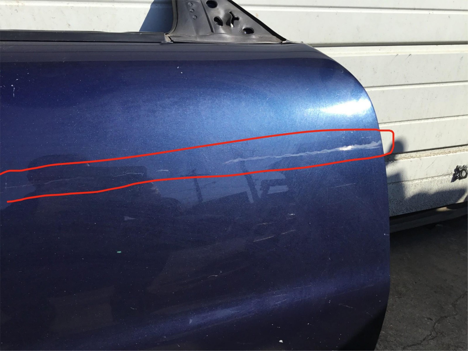 Maserati Coupe GT 2003 Front Right Passenger Door Shell Panel 02-06 ;:Y