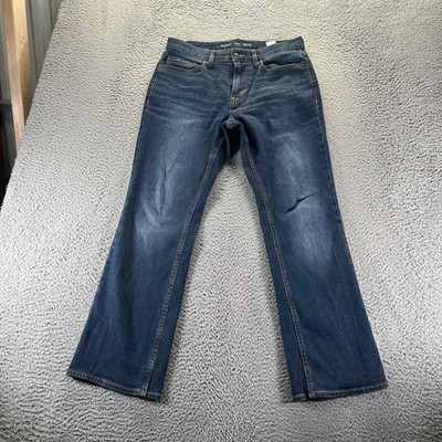 Old Navy Built-In Flex Jeans Men's 30x30 Blue Cotton Denim Bootcut Faded Stretch