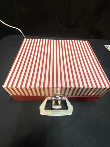 Imperial Party Time Record Player Model 100 Turntable Red White Rainbow Works - Picture 9 of 16