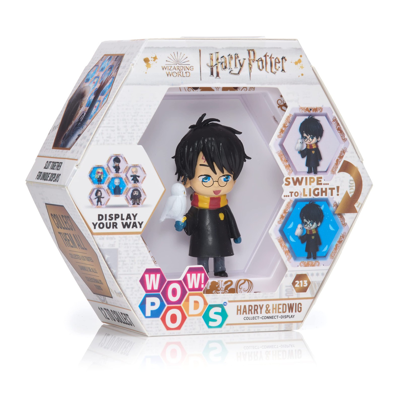 WOW! PODS Harry Potter und Hedwig Wizarding World Leuchtender Wackelkopf, offizi