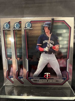 2026 Bowman Chrome Walker Jenkins 3-Card Lot #BCP-98 Twins