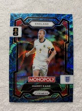 2026 Panini Prizm Monopoly World Cup Harry Kane #22 Four Corners Blue Wave Prizm