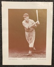 M114 BASEBALL MAGAZINE PREMIUM 1938 HARLOND CLIFT!!! RARE, GREAT ITEM!!!