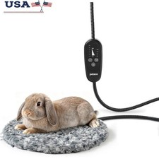 Heated Pet Bed Adjustable Temperature Soft Fabric Waterproof Chew Resistant New