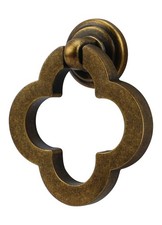 55mm 2 Pack Cupboard Cabinet Knobs, Antique Brass Solid Dresser Drawer knobs ...