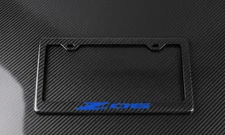 Blue C8 Z06 Corvette  License Plate Frame Racing Style 3K Real Carbon Fiber