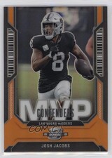 2023 Panini Contenders Optic MVP Orange Prizm 27/50 Josh Jacobs #MVP-24 16wc