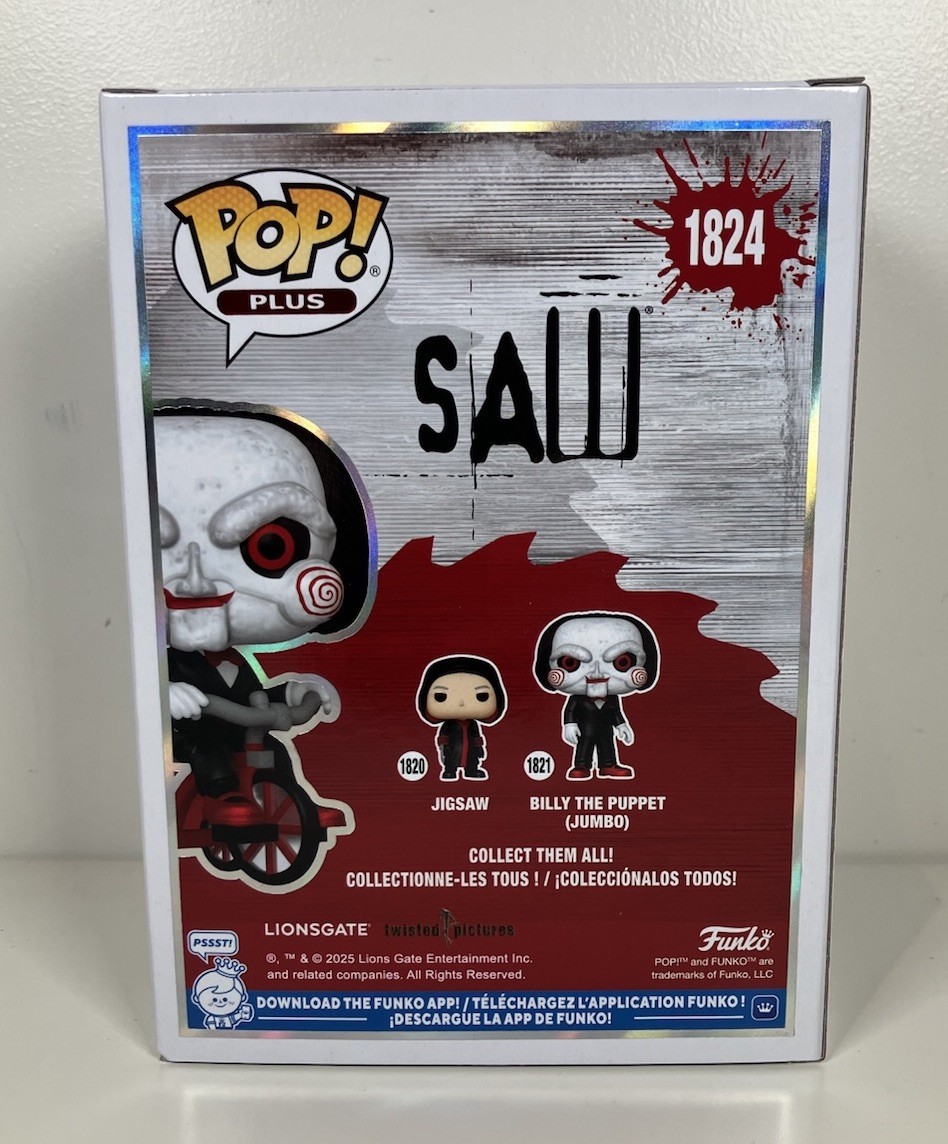 Saw 10th Anniversary #1824 Billy the Puppet on Tricycle Funko Pop