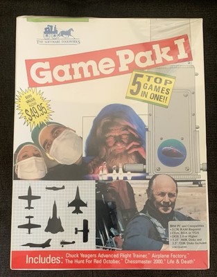 Vintage The Software Toolworks Game Pak I 5 Top Games In One IBM PC New Sealed