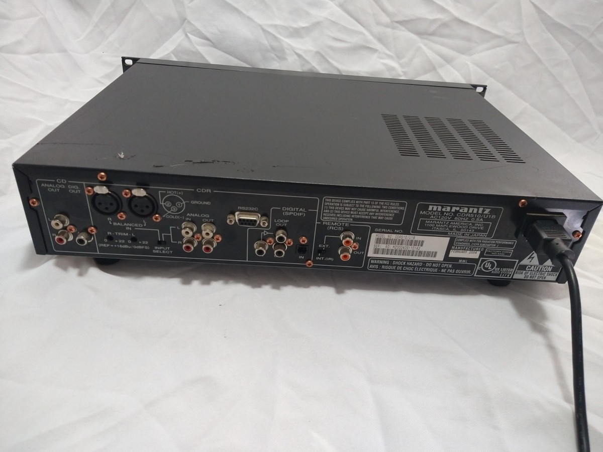 マランツ業務用CDレコーダー　CDR510 Marantz CDR510 Dual Bay CD Recorder/Player | zZounds