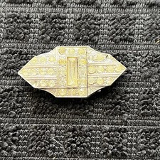 Vintage Art Deco Belt Buckle 20s 30s Silver Tone Clear Rhinestones, Dress Clips