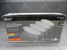 Commercial Electric Ultra Slim 6" Dimmable LED Recessed Light Kit (4-Pack) 91478