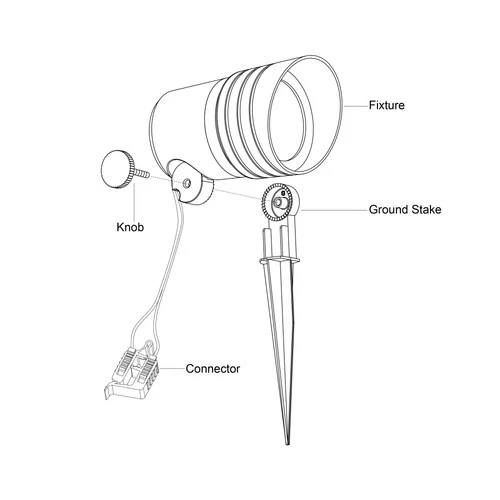 Vaxcel Lighting T0755 Low-Voltage Flood 12V Outdoor Landscape LED - Black - Picture 2 of 10