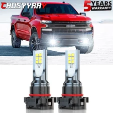 2x H16 5202 LED Fog Light Bulbs White For Chevy Silverado 1500 2500HD 2007-2015