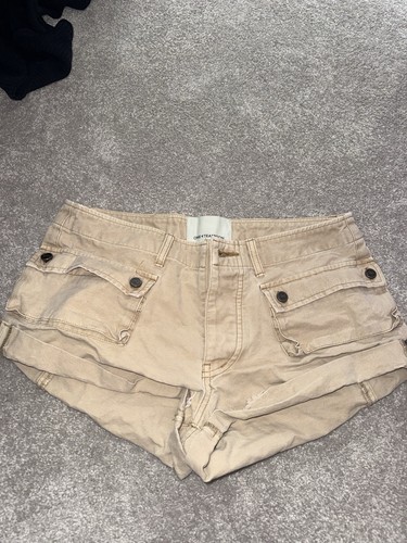 One Teaspoon Bandits Women's Khaki Cargo Shorts Size 25