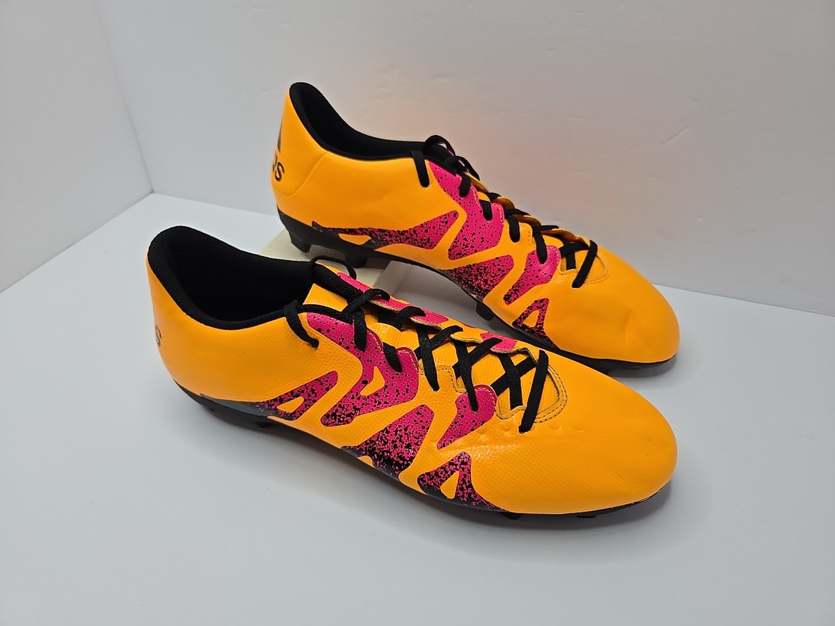 Adidas AF4694 Men's X 15.4 Soccer Cleats Shoes Orange Gold Pink US