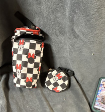 Disney Baby Minnie Mouse Insulated Bottle Holder Black White Red