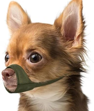 Mayerzon Short Snout Dog Muzzle, Small Muzzle for XXS [Snout Cir: 4-5], Green 