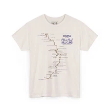 Pikes Peak Hill Climb T-Shirt Colorado Race Track Map Design Tee Motorsport Gift